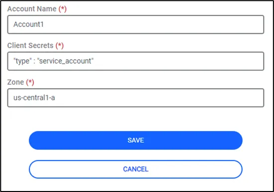GCP Accounts GCP Accounts
