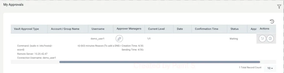 Approval Request on Kron PAM