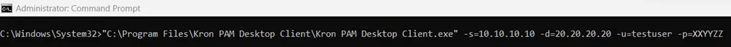 Starting Desktop Client from Command Line with Parameters Starting Desktop Client from Command Line with Parameters