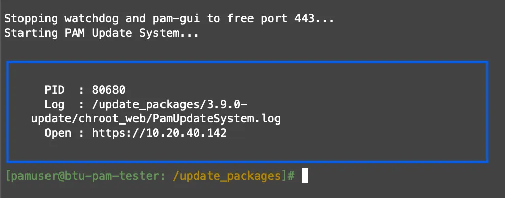 WEB mode started; open the displayed URL in a browser 