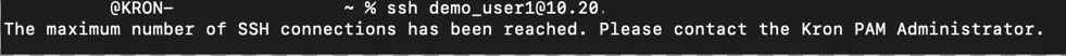 SSH Session Limit SSH Session Limit