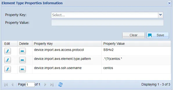 Element Type Properties