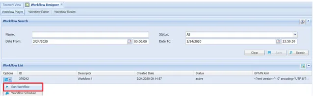 Sample Workflow Query