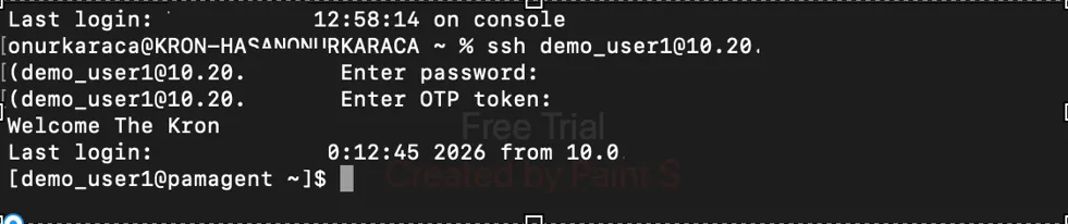 OTP login while login to the endpoint