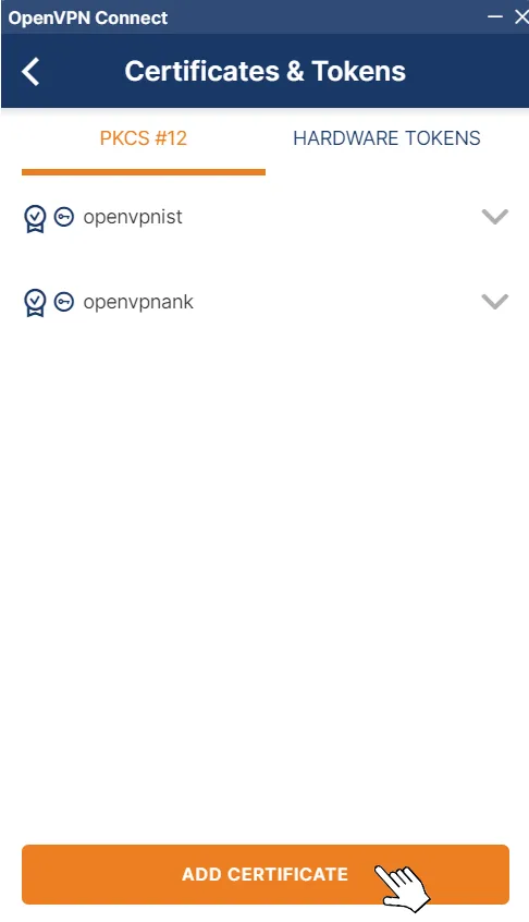 Add Certificate