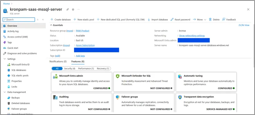 Azure SQL Server Azure SQL Server