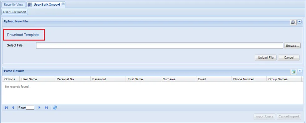 Download User Bulk Import File