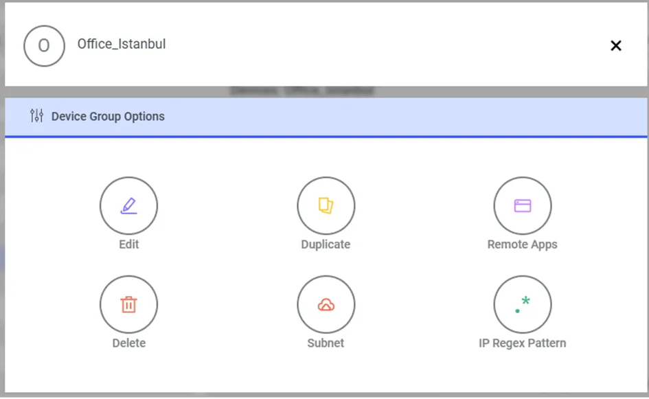 Device group actions