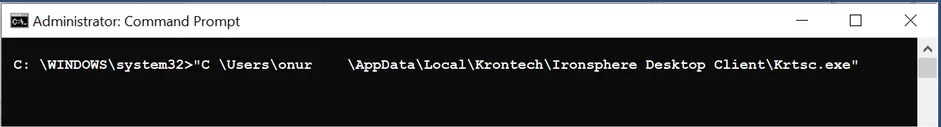 Starting Desktop Client from Command Line