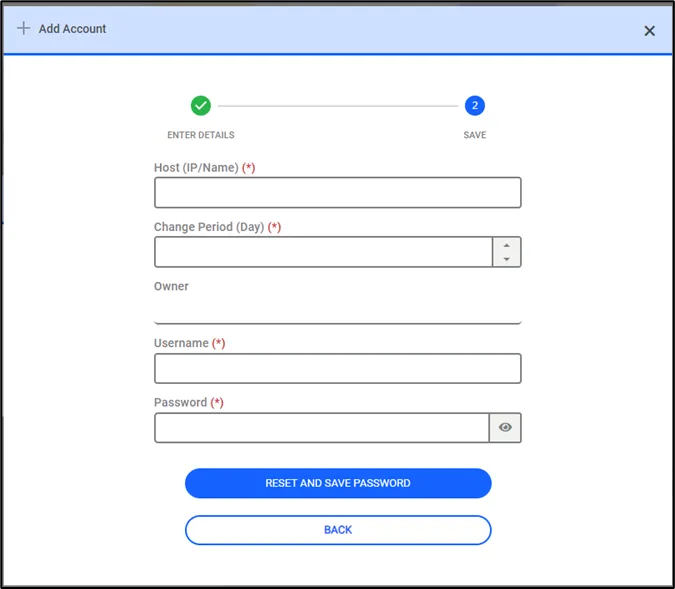 SSH Key defining in the SAPM Accounts page SSH Key defining in the SAPM Accounts page