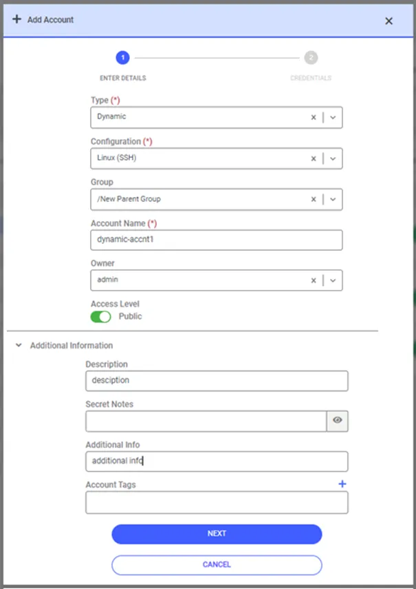 Adding Dynamic Accounts Adding Dynamic Accounts