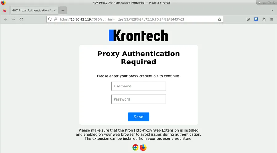 HTTP Proxy Authentication Page