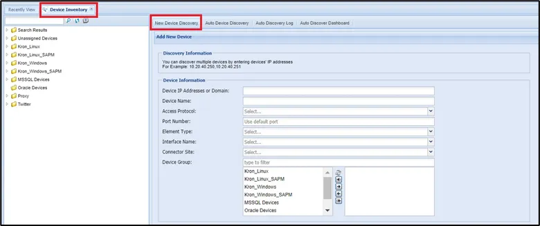 Adding Devices Manually