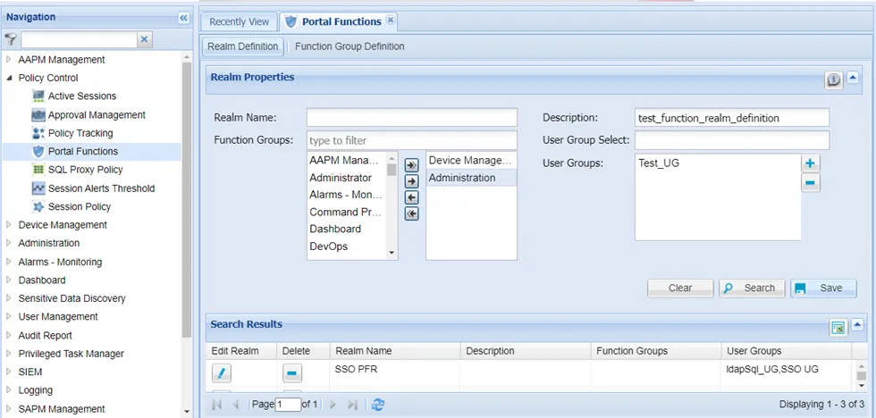 Modifying the menu view for users