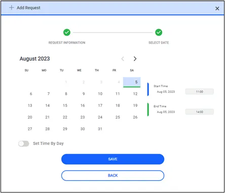 Schedule Time and Day Schedule Time and Day