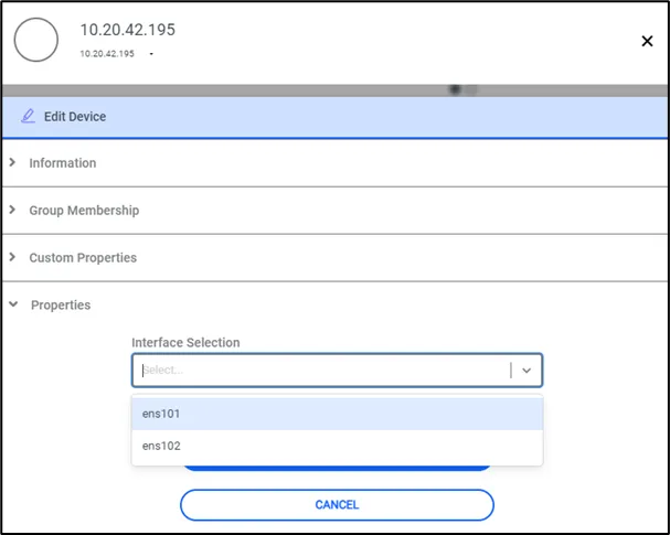 Select Interface for a Device Select Interface for a Device