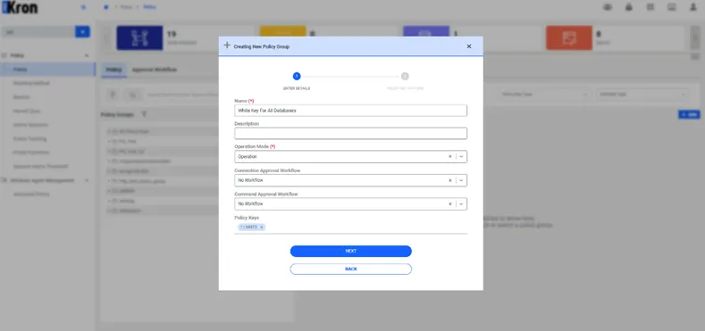Creating a Policy Group