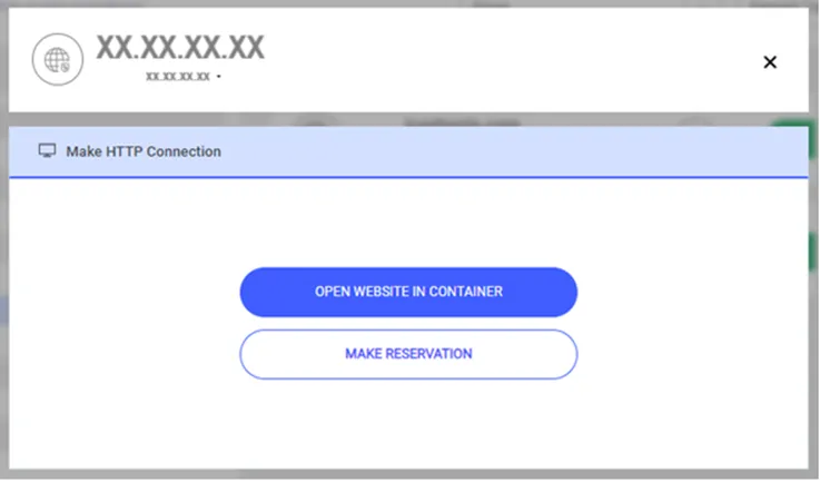 Access Over Container 