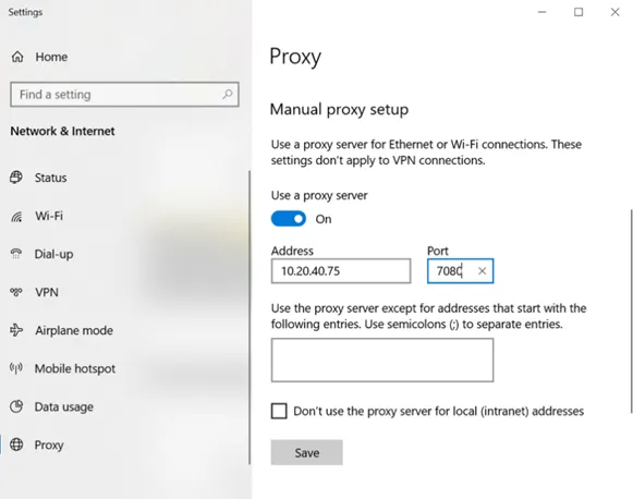 Other Web Browser Settings