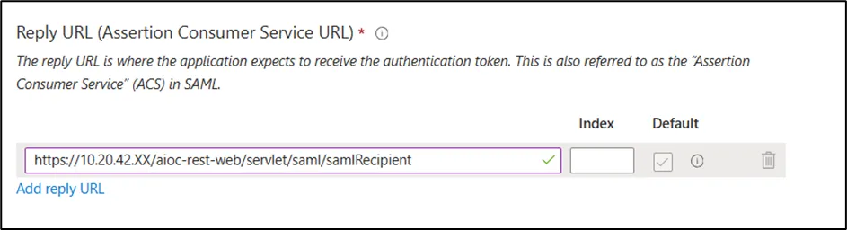 Reply URL