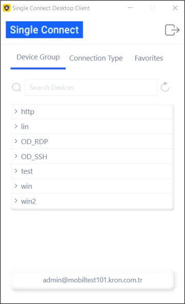 Single Connect Desktop Client for RDP Connection