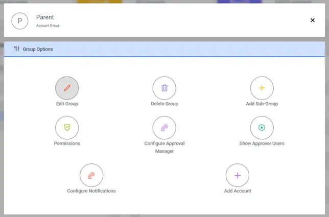 Edit Password Vault Group