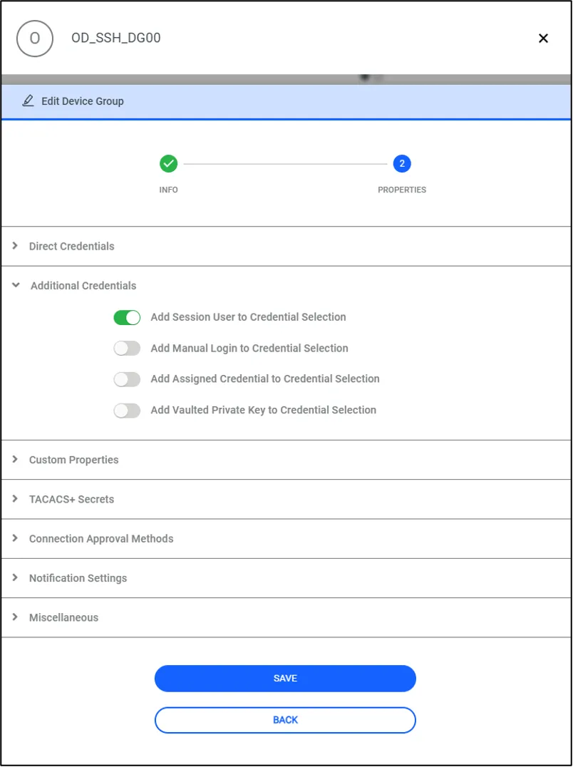 Global Username/Password and Session User Properties set at the same time