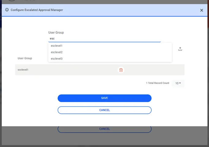 Configure Approval Manager Escalation Option
