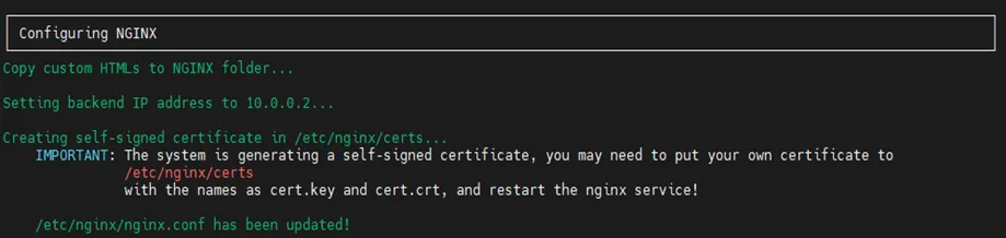 The self-signed certificate and generic RSA Private Key in Remote Access Portal’s side The self-signed certificate and generic RSA Private Key in Remote Access Portal’s side