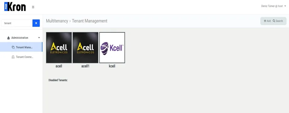 Tenant Manager GUI