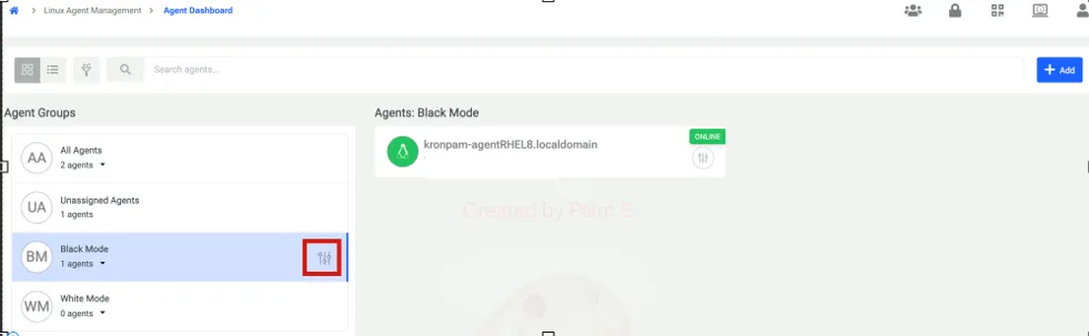 Agent Dashboard-Policy Config