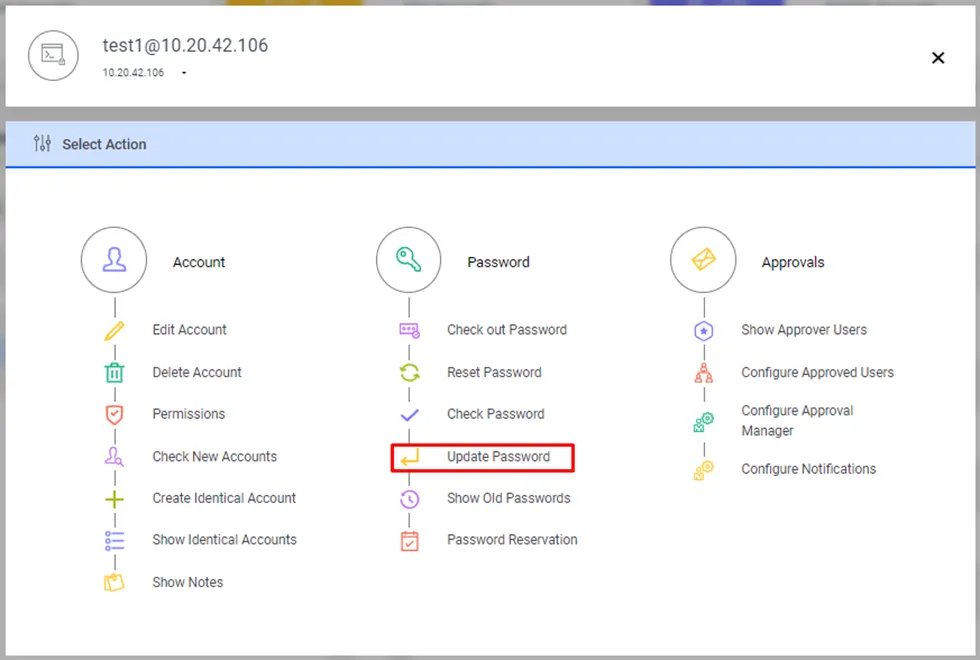 Changing Password Manually Changing Password Manually
