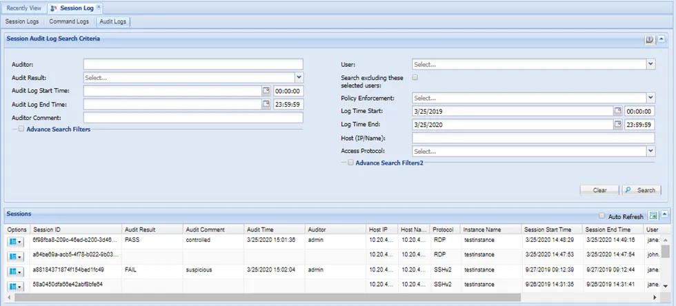 Figure - Audit Logs Figure - Audit Logs