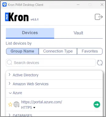 From the Device Group tab, click on the star icon From the Device Group tab, click on the star icon