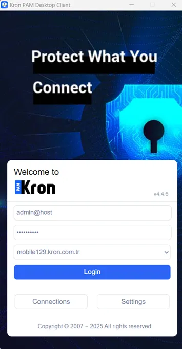 Kron PAM Desktop Client Interface Kron PAM Desktop Client Interface