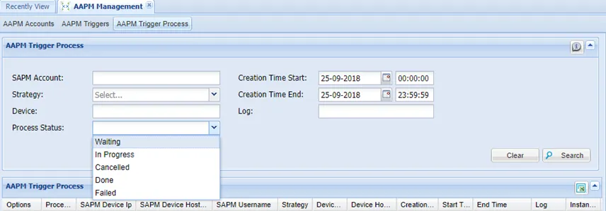 AAPM Trigger Process