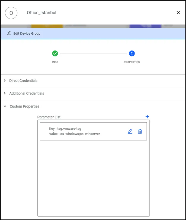 Define property key for device group 