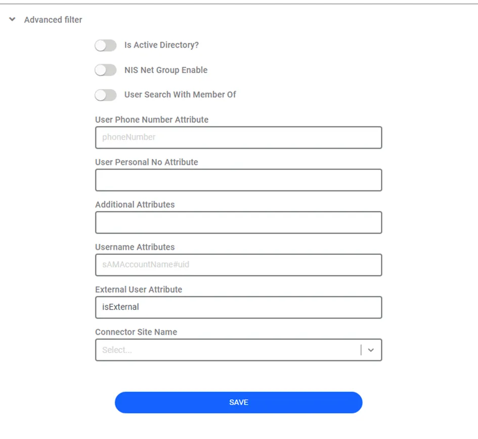 External User Attribute Field on LDAP Integration Screen External User Attribute Field on LDAP Integration Screen
