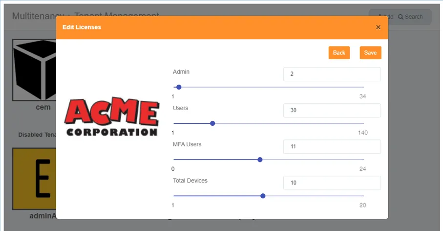 – “Edit Licenses” dialog box – “Edit Licenses” dialog box
