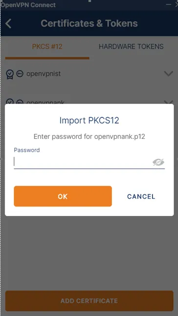 Certificate Password : 1qaz2wsx