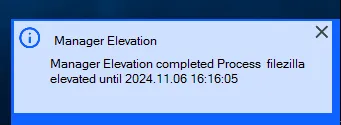 Managerial Approval End user Notification