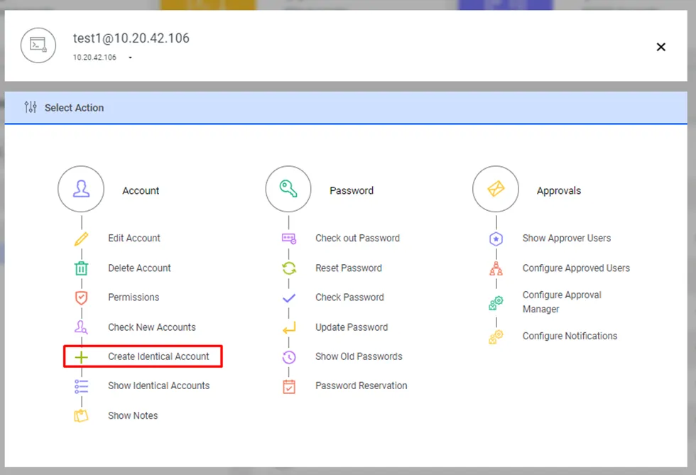 Identical Account Creation Option