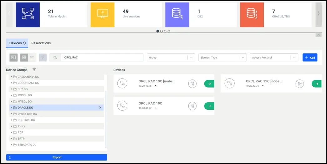 Solo 42.77 configurado y 42.75 – 42.76 agregados automáticamente por Kron PAM