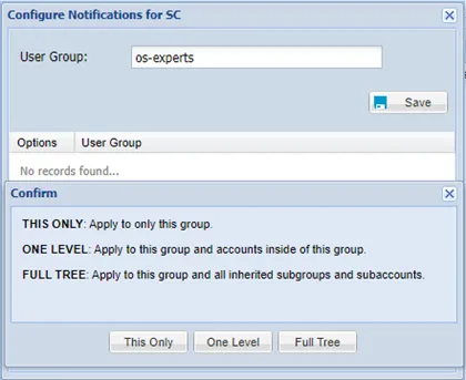 Configure Notifications for Group