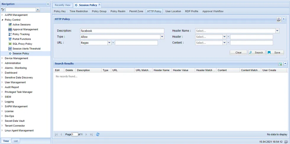 Kron PAM HTTP Proxy Configuration