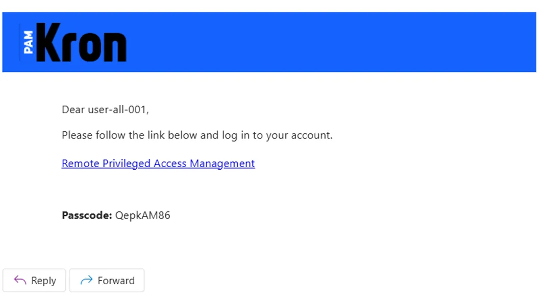 Mail Example for RPAM Invitation