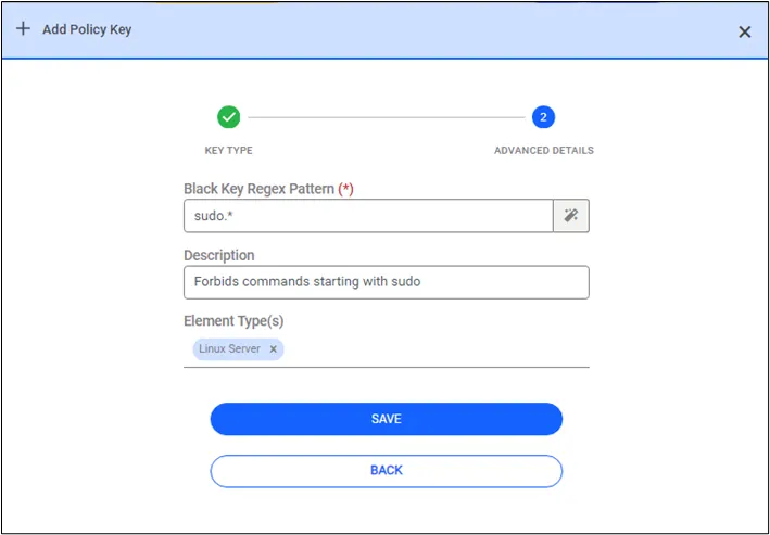 Creating a Policy Key