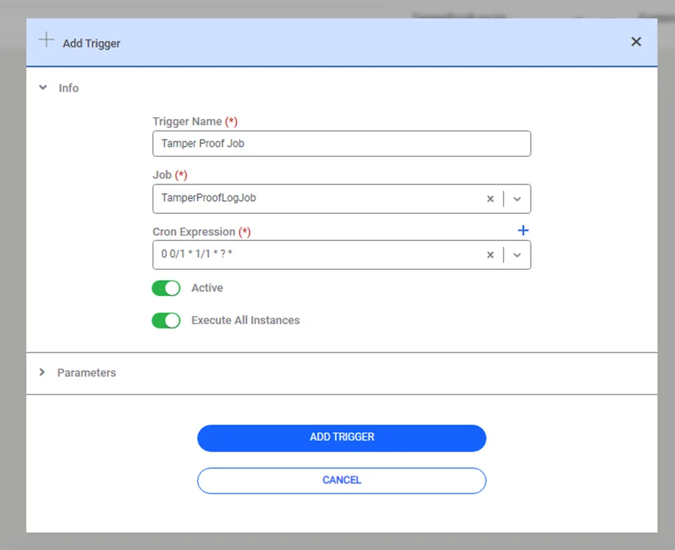 Job Scheduler Section