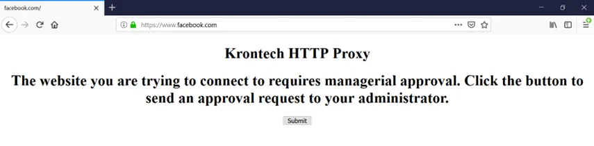 Log in to a website that requires administrator approval 