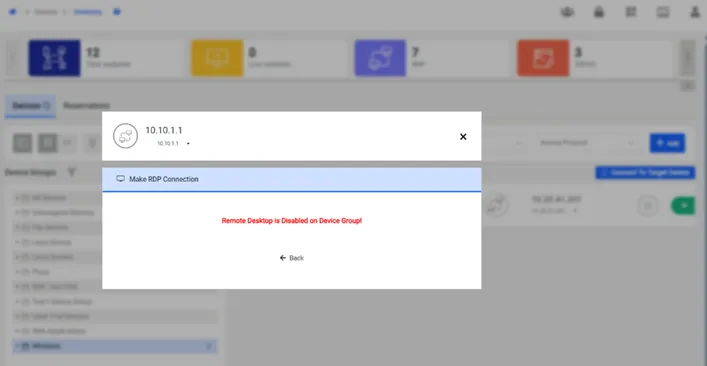 Warning Message When Desktop is Disabled on Device Group Warning Message When Desktop is Disabled on Device Group